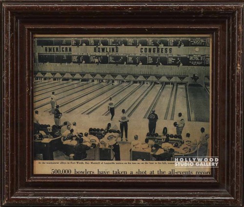 12x14 Vint.Bowling Alley/News Clip