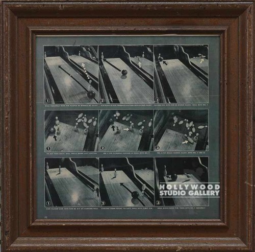 14x14 9 Bowling Photos/Wood Frame