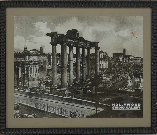 21x24 Rome Sepia/Ruins/Drk Wood Frm
