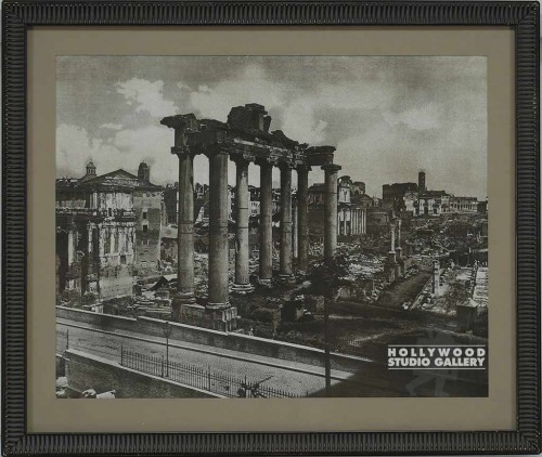 21x34 Rome Sepia/Ruins/Drk Wood Frm