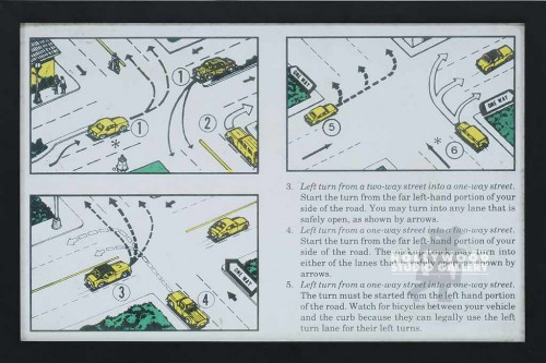 12x18 Left Turns Diagram/BlackFrame
