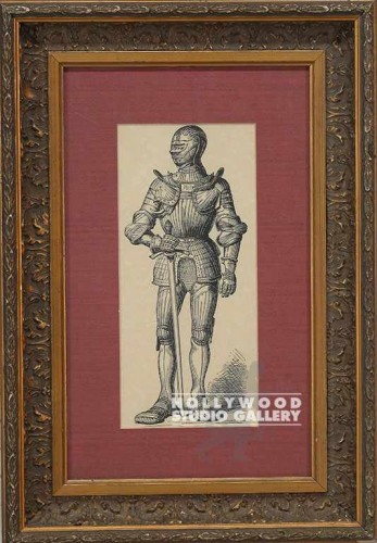 19x13 Knight Front View/Ornate Frame