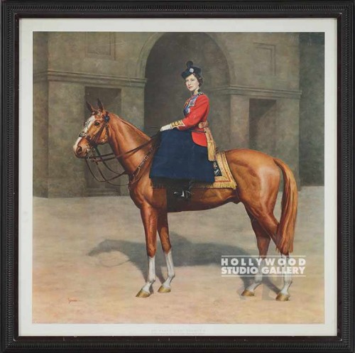 35X35 QUEEN ELIZ. ON HORSE
