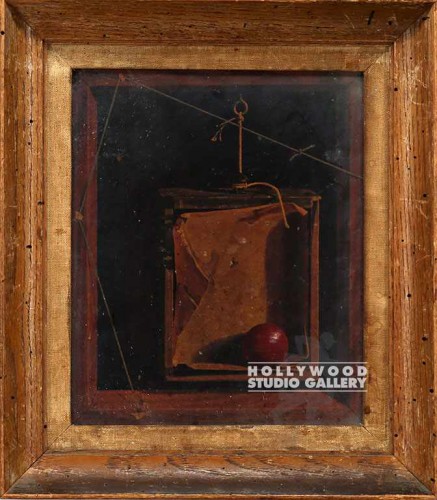 16x14 Rustic Box/Red Ball Stil Life