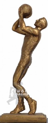 16X6X5 BASKETBALL SCULPTURE/GOLD
