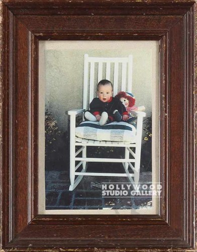 9X7 TABLETOP LIL BOY ON WHITE CHAIR