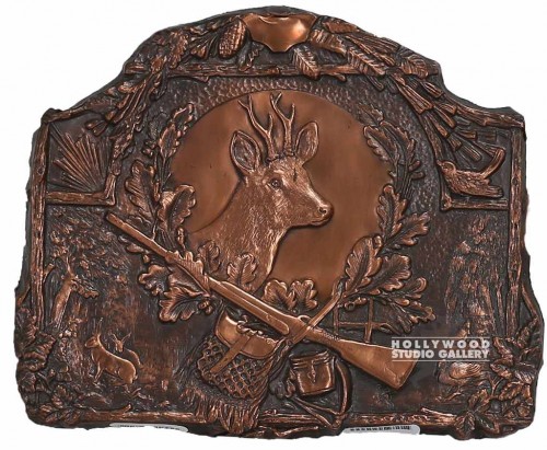8x10 BRASS LIKE DEER PLAQUE