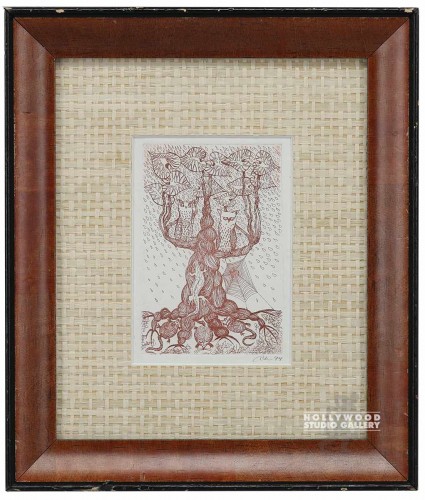 9X7 ANDIE CRAFTS/TREE ETCHING   CIA