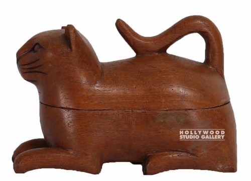 5X4X6 Wooden 2 Piece Kitty Cat