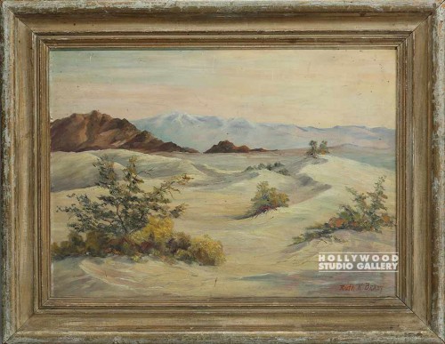 28x35 Desert Scape/Wooden Frame