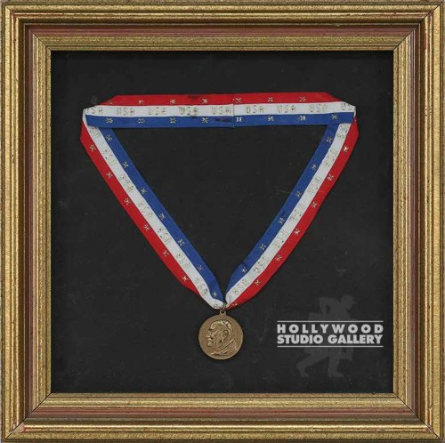 13x13 USA Ribbon/Medal/Framed