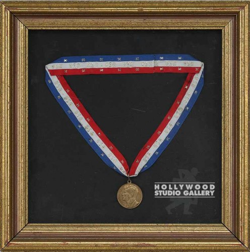 13x13 USA Ribbon/Medal/Framed