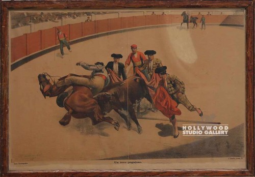 15x21 Bullfight/"Un Toro Pegajoso"