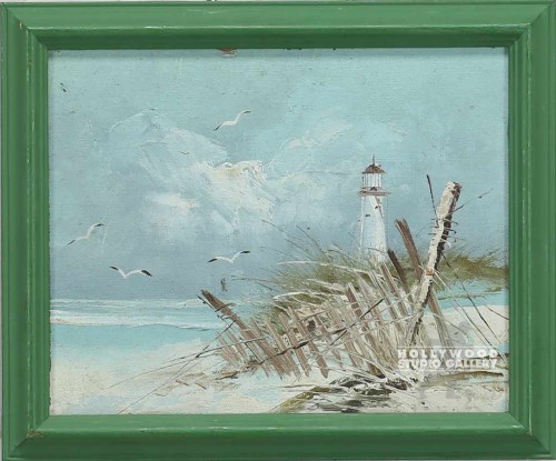 10x12 Light House/Oil Painting
