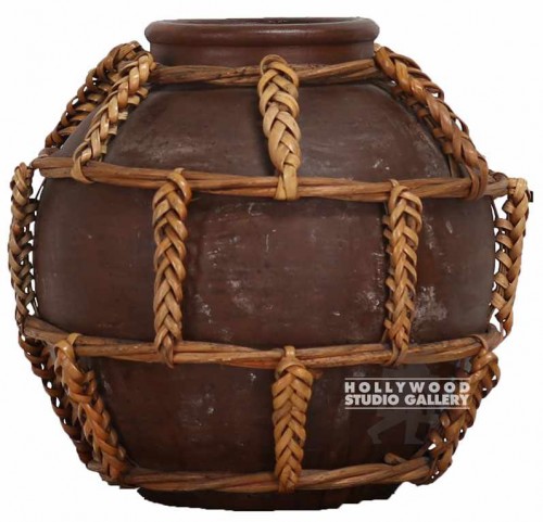 12" ETHNIC POT W/WICKER
