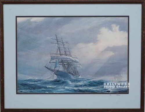 22x29 SAILING SHIP SEA/MAT/BRWN FRM