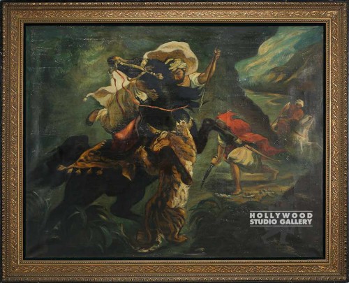57x70 Tiger Slayer Canvas/Heavy Orn