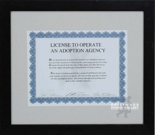 14X16 LICENSE/OPERATE ADOPTION/CERT