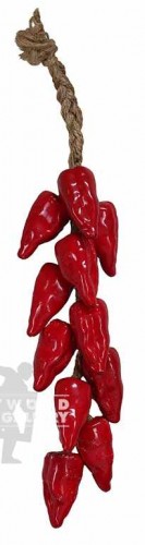 31x8" CERAMIC RED PEPPERS