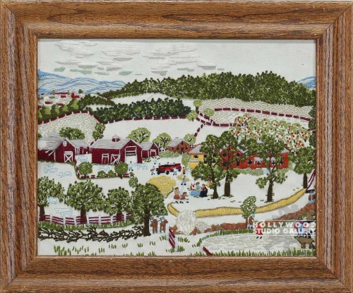 15X18 NEEDLE POINT FARM/BRWN FRM