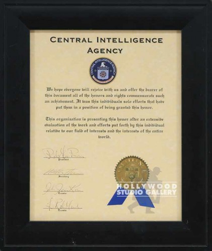 13X11 CIA HONOR CERTIFICATE/BLCK FR