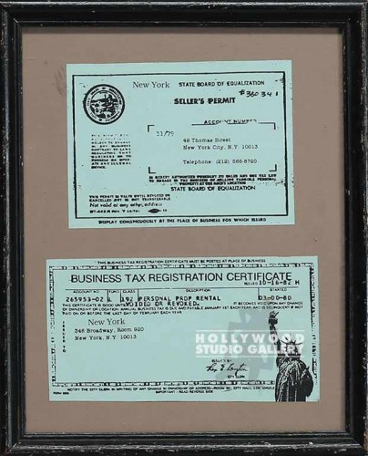 11X9 FRMD NEW YORK/BUSINES LICENSE