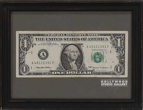 6x8``Framed Dollar
