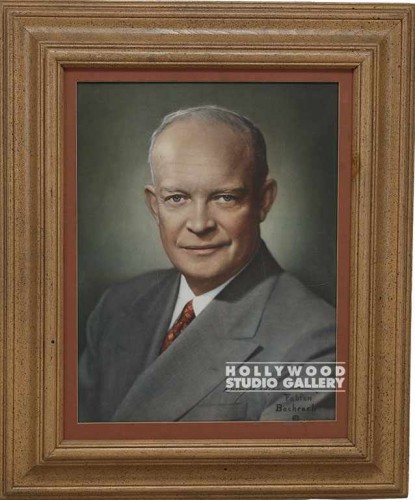 24x20 DWIGHT EISENHOWER Brwn Wd Frm