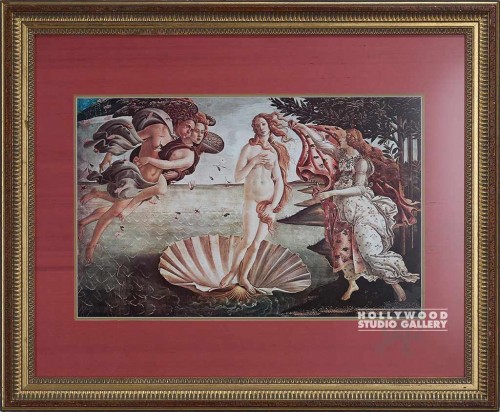 28X34 BIRTH OF VENUS/RED MATT/FRMD