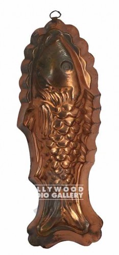 13x5 COPPER/FISH JELLO MOLD