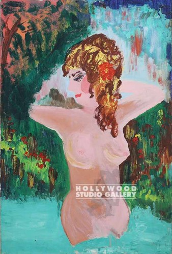 36x24 Original Nude Painted Canvas