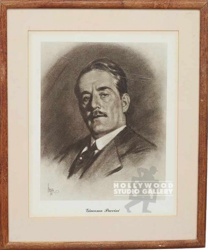 16x13 Composer Puccini Brwn Frm