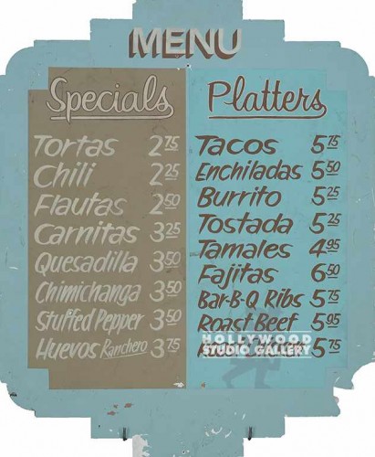 MENU BOARD