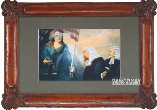 18X26 BLIND JUSTICE AND 2 BARRISTER