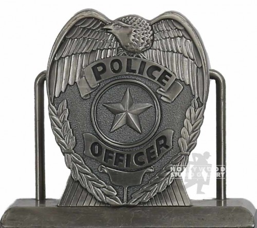 SBM 5X4 DESK TOP POLICE BADGE PEWTER