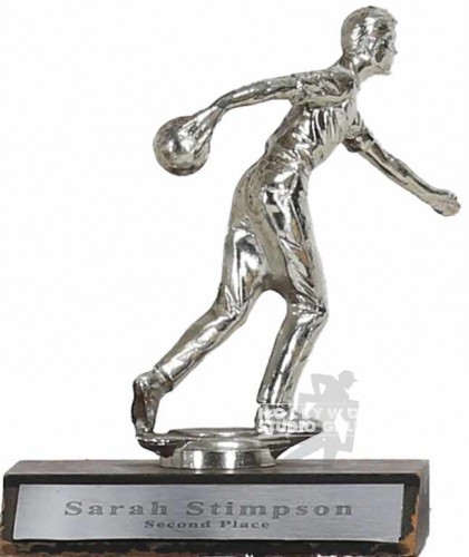 6 2ND PLACE WOOD BOWING TROPHY