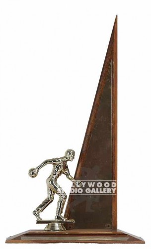 17" Wooden Bowling Trophy