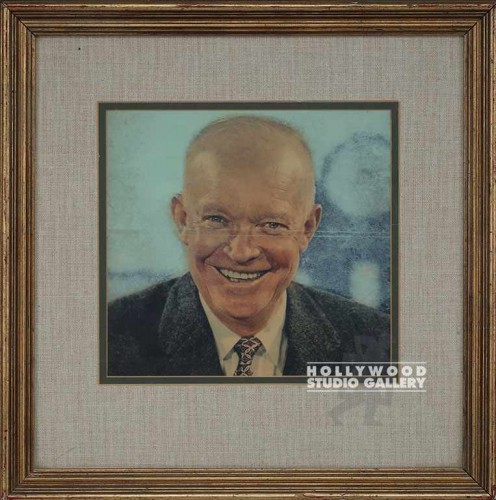 18x17 Eisenhower Portrait/Gold Frame