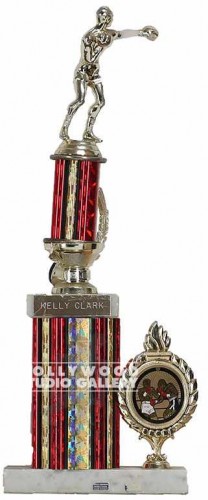 16`RED&GOLD/BOXING TROPHY