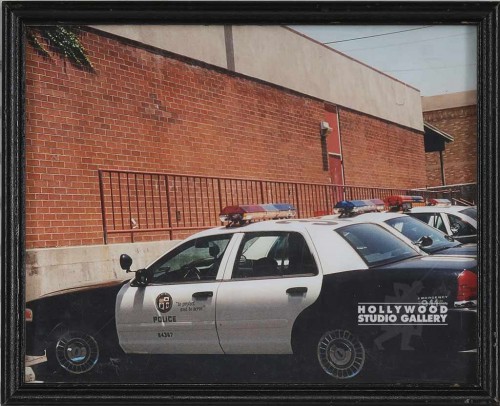 8X10" POLICE CARS IN PARKING LOT