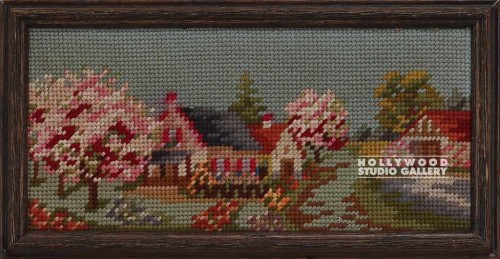 6X12" HAND KNITTED SCENIC SPRING