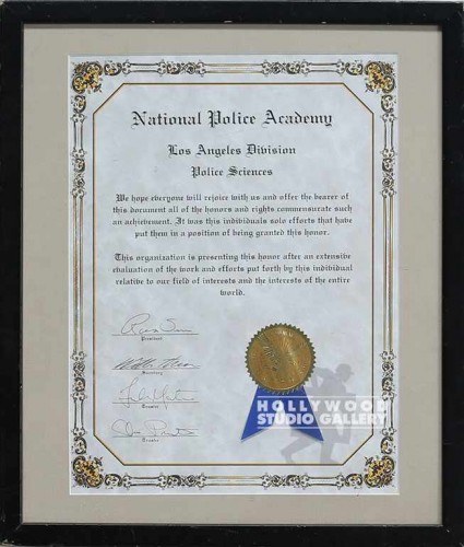 14X12" NATIONAL POLICE ACADAMY  L A