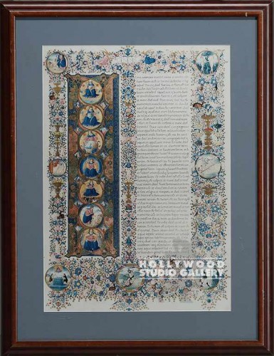 25X19" RELIGIOUS TEXT GOLD FRAME
