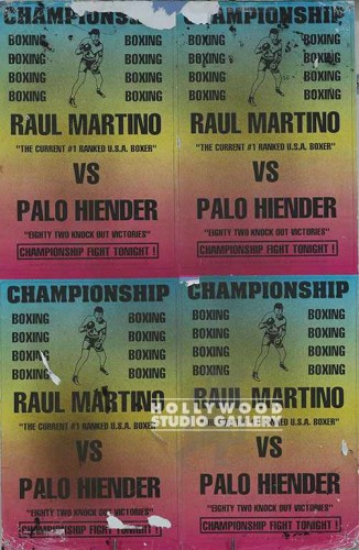 33X21" CHAMPIONSHIP BOXING POSTER