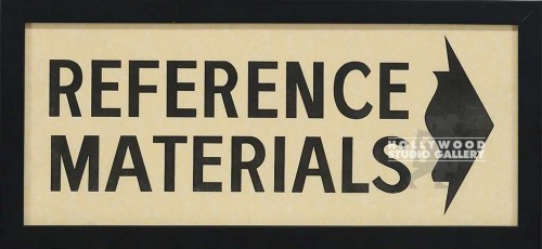 8X17REFERENCE MATERIALS W/ARROW SGN
