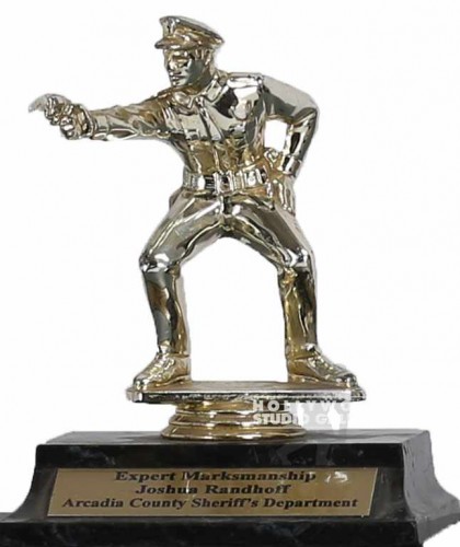 8"GOLD STAR STATUETTE TROPHY