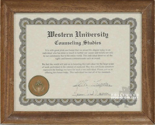 Certificate/Framed