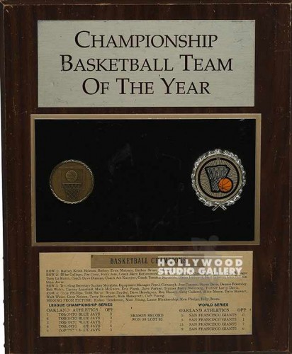 16X13" CHAMPIONSHIP BSKT. BLL PAQUE