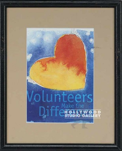11x9 VOLUNTEERS MAKE DIFFERENCE/BLK