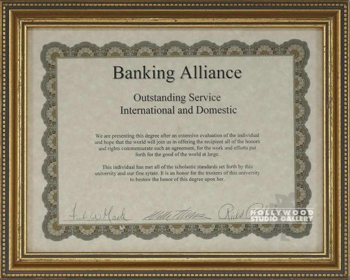 12X14 Banking Alliance/Gold Fram